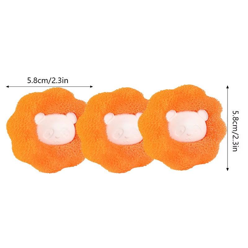 3Pcs Pet Hair Remover Reusable Ball Laundry Washing Machine Filter Wool Sticker Cat Hair Remover Pet Fur Lint Catcher Home