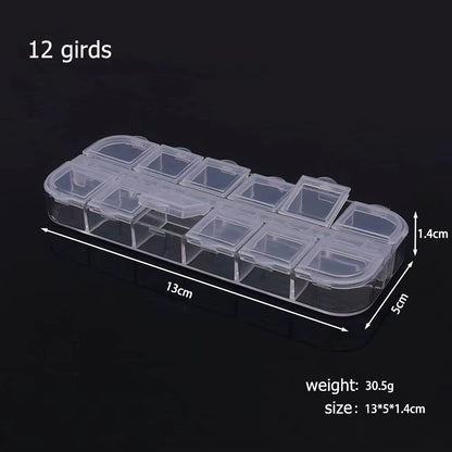 6-32 Compartments Plastic Storage Box Organizer Jewelry Container with Dividers for Beads Art DIY Crafts Sewing Jewelry Supplies
