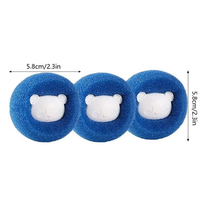 3Pcs Pet Hair Remover Reusable Ball Laundry Washing Machine Filter Wool Sticker Cat Hair Remover Pet Fur Lint Catcher Home
